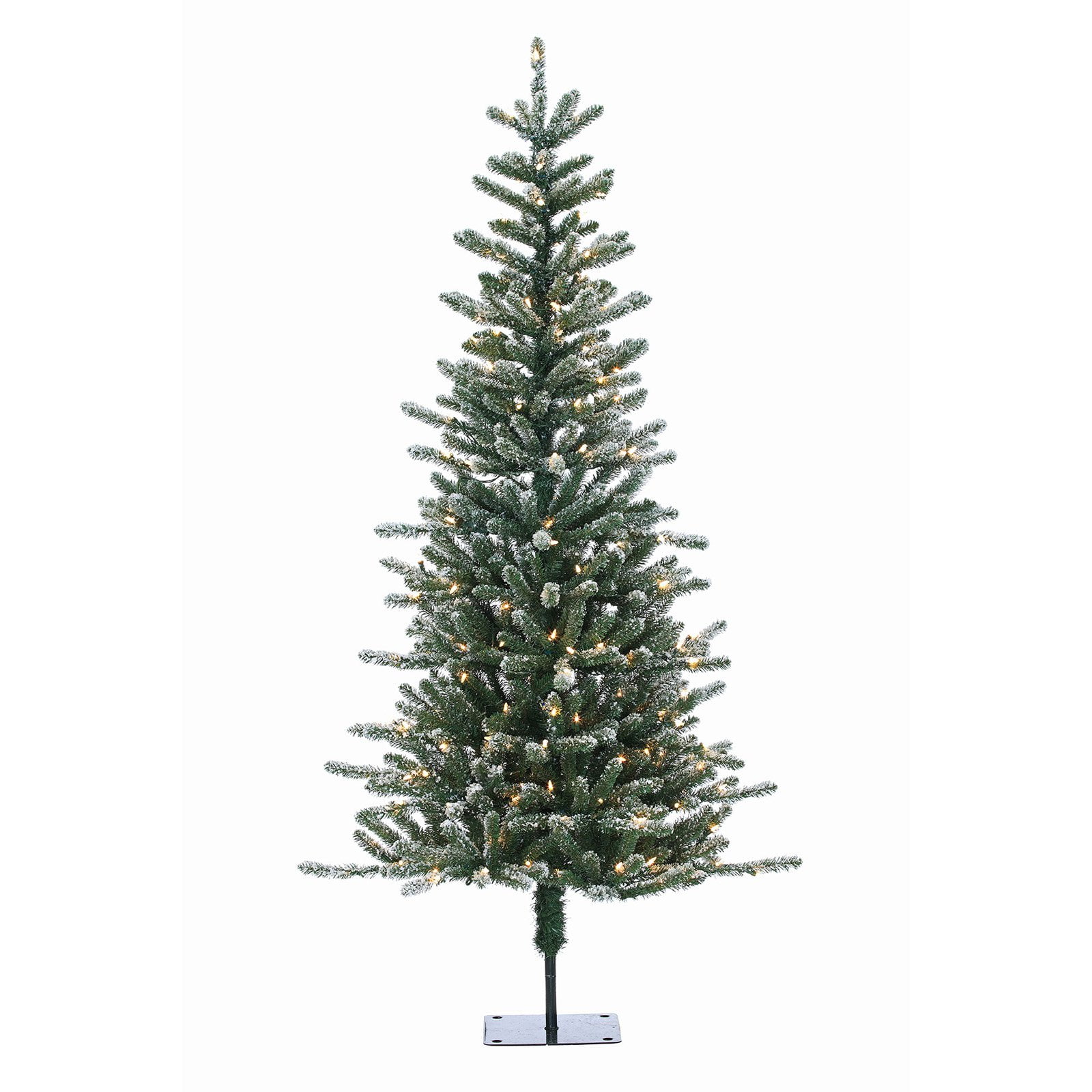 Sterling Tree Company Flocked Bridgeport Pine PreLit Full Christmas