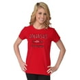 thumbnail image 3 of Arkansas Boar Stenciled Distressed Womens Fitted Plus Size Graphic Tee Brisco Brands 2X, 3 of 5