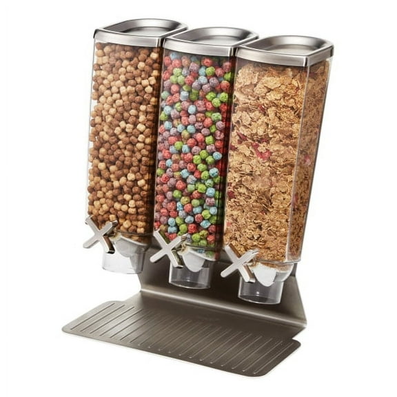 Rosseto Serving Solutions 3-Container Snack Dispenser with Stainless Steel Stand