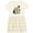 Natural with Stripes, variant on Inktastic Santa is Promoting Me to Big Sister Green Plaid Tree Girls Toddler Dress
