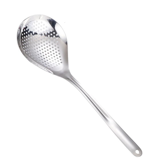 SDFGTstore Stainless Steel Skimmer Strainer Slotted Spoon Colander Mesh Deep Fryer Oil Frying Scoop for Removing Filtering