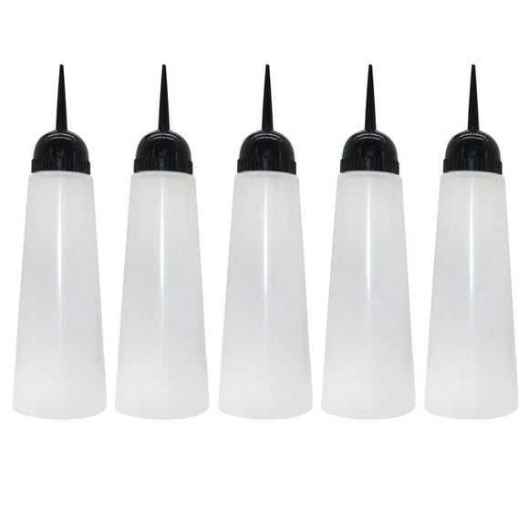 EeaseMX botellas de 160 ml para tinte de cabello, recargables, con boquilla oblicua, para teñir el cabello, champú para salón.