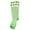 A01- Green, variant on Lucky Clover Striped Thigh High Socks for St. Patrick's Day - Irish Shamrock Design Knee High Socks, Women's Festive Costume Accessories, Holiday Outfits