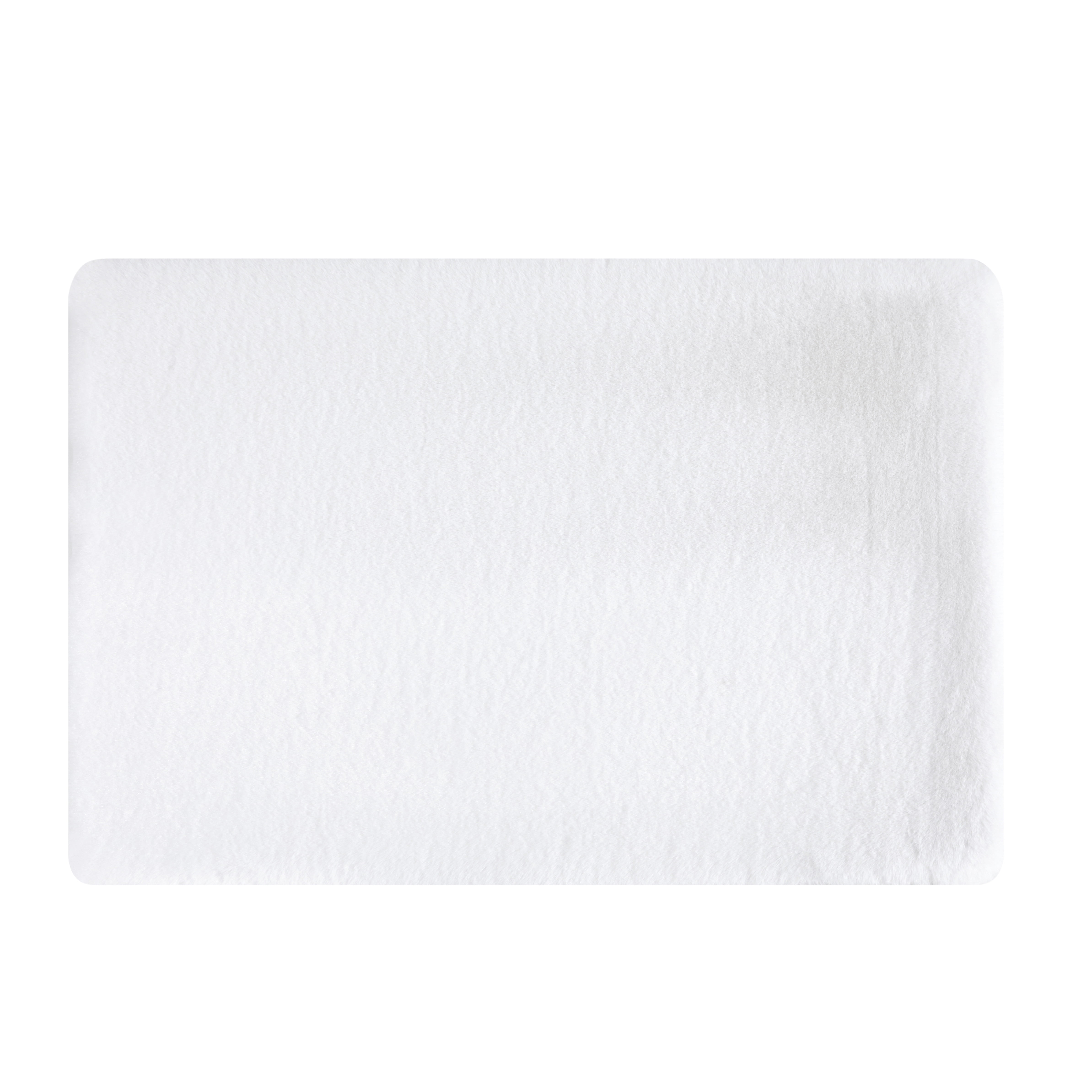 Better Homes & Gardens 2 Piece Faux Fur Bath Rug Set, White, Polyester, 17" x 24" & 20" x 30"
