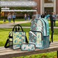 thumbnail image 2 of DISNIMO Clear Backpack for Girls, Sea Turtle Starfish Print 3Pcs Stadium Approved 17" See Through Bookbag Set with Pencil Case, Large Capacity Lunch Bag with Long Strap, 2 of 5