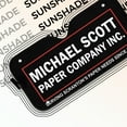thumbnail image 2 of 3D T.O Michael Scott Paper Company Car Auto Sunshades Windshield Heat Protection, Halloween Decorative Sun Shades Univeral Fit Cars Suv Truck . Halloween Horror Movie Cosplay Office Car Decor, 2 of 7