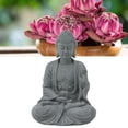 thumbnail image 1 of Pequeña Estatua De Buda De Piedra Arenisca Verde, Figura Decorativa Adecuada Para Oficina, Sala De Meditación, Pecera, 1 of 7