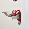 thumbnail image 3 of Cerradura de puerta portátil negra, cerradura de viaje, seguridad adicional y cerradura de seguridad para personas que se trasladan al hogar, 3 of 5