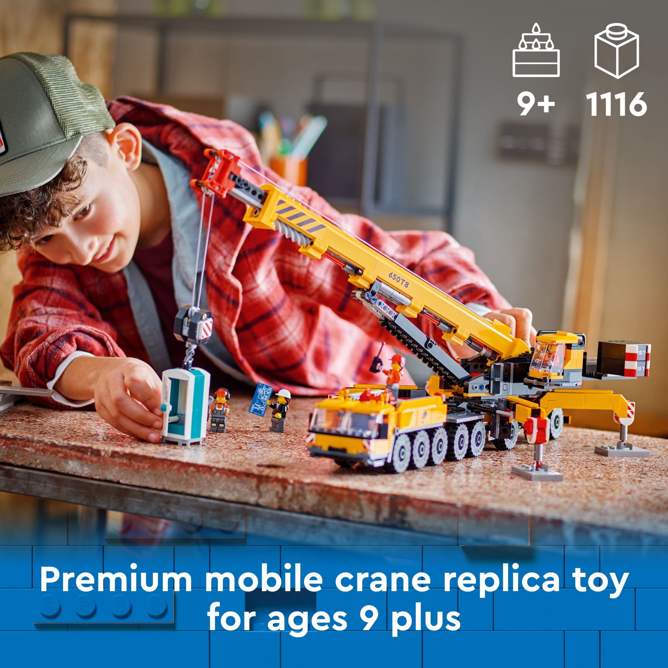 LEGO City Grúa de Construcción Móvil Amarilla Juguete de Construcción, Regalo Creativo de Cumpleaños para Niños, 60409 3