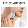 thumbnail image 5 of Mini Electric Shaver Electric Razor for Men, Alloy Body & Magnetic Shaving Head, Close Shave, IPX7 Waterproof, UV-CDisinfection Technolo , Cordless Electric Razor with Travel Case, Ideal Gift, Silver, 5 of 6