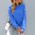 thumbnail image 2 of Haut de sous-Vêtements Thermiques pour Femmes en Liquidation, Chandail à Capuche en Polyester pour Femmes, Chandails en Molleton Col Rond pour Femmes, Hauts Décontractés Tendance à Manches Longues pour Adolescentes, Chandail en Molleton Col Rond, Vêtements, Tenues 2024, 2 of 5