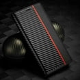 thumbnail image 3 of Dteck Case for iPhone 13 Mini Wallet Case, Magnetic PU Leather Stand Flip Cover with Carbon Fiber Texture Shockproof Card Slot TPU Interior Folio Case for iPhone 13 Mini 2021, #1 Black, 3 of 7