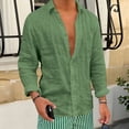 thumbnail image 2 of Abomasnow Men's Big and Tall Cotton Shirts Button Down Long Sleeve Collared Shirts Casual Soft Beach Vacation Shirts, 2 of 5