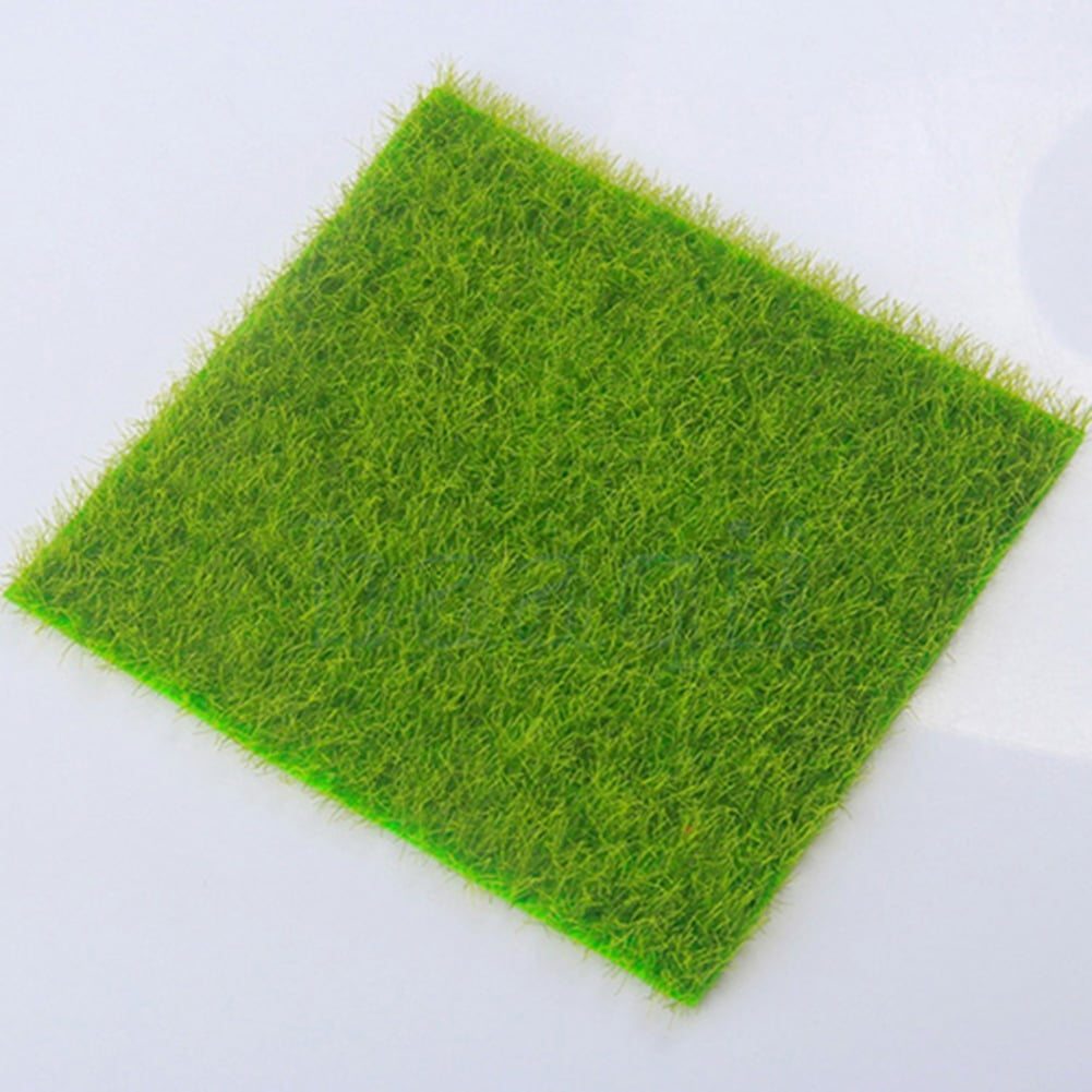 New Artificial Grass Lawn Turf Mat Dollhouse Miniature Garden Decor Landsca R5P9 