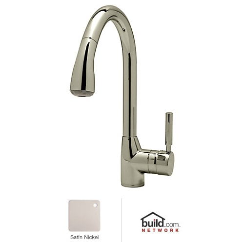 Rohl Single Hole Modern Lux Side Lever Pulldown Kitchen Faucet With