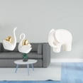 thumbnail image 2 of Figuras De Elefante Cisne, Adorno De Mesa, Artesanía, Decoración Para Parejas, Escultura De Cerámica Animal, Colección De Figuras, Estatua Coleccionable Con Almohadillas Antideslizantes, 2 of 8