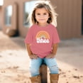 thumbnail image 6 of 3rd Birthday Rainbow Shirt for Little Girls Retro Third Bday Outfit Mauve Shirt, 6 of 6