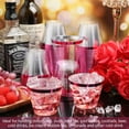 thumbnail image 4 of 100 Pcs 9oz Rimmed Plastic Cups Wedding Clear Cocktail Cups Heavy Duty Disposable Wine Glasses for Birthday Bridal Shower Baby Shower Holiday Celebrations(Hot Pink), 4 of 4
