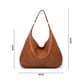 thumbnail image 2 of Bolso de mano para mujer, bolso de mano para mujer, bolso de hombro con asa superior de piel sintética suave y gran capacidad., 2 of 3