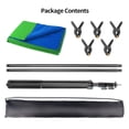 thumbnail image 2 of Blue Green Screen Backdrop Kit, HEMMOTOP 2-in-1 6.5x5 ft Green Screen Stand for Streaming,Blue Greenscreen Background with Adjustable Photo Backdrop Stand, 2 of 8