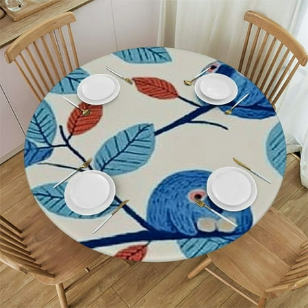 

Ullo0ord Round Tablecloth Funny Slothes Round Fitted Tablecloth with Elastic Edge Waterproof Oil Proof Table Cloth Wipe Clean Table Cover for Indoor and Outdoor Fits Medium 31 -35