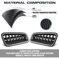 thumbnail image 4 of Xotic Tech Dashboard Side Air Vent AC Outlet Cover Trim, Carbon Fiber Pattern, Compatible with Honda Civic 11th Gen 2022 2023, 4 of 7