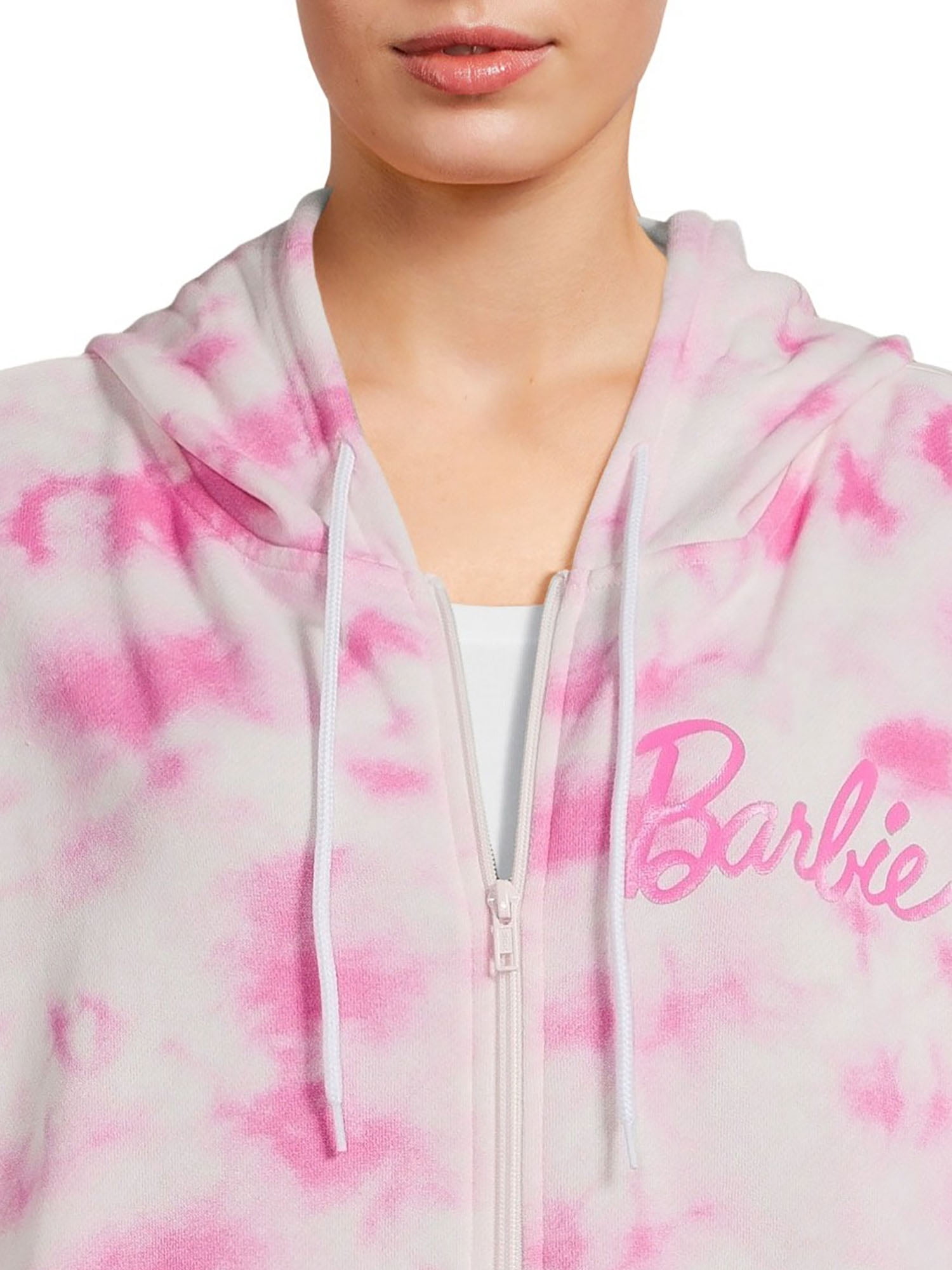 Barbie Women's Tie Dye Zip Up Hoodie