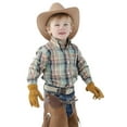 thumbnail image 2 of Cinch® Toddler Boy's Orange  Green Plaid Button Down Shirt MTW7062296, 2 of 4