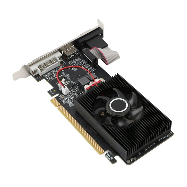 Tarjeta Gráfica Para PC De Escritorio, Tarjeta De Vídeo Segura Con Interfaz Multimedia DVI VGA HD De Funcionamiento Silencioso Para Computadoras De Escritorio