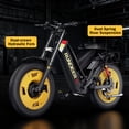 thumbnail image 4 of RUNDEER Electric Bike for Adults -3000W Motor , 20" Fat Tire All Terrain Ebike, 80 Miles Electric Dirt Bike, 200N·m Torque Electric Motorcycle with Dual Suspension, UL Certified, 3-Year Support, 4 of 7