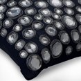 thumbnail image 2 of Pillow Covers, Navy Blue Pillow Cover, 12"x12" Silk Pillowcase, Square Diamante Crystals Hmade Embroidered Pillow Cover, Blue Pillow Cover 12x12 inch (30x30 cm) - Navy Night Diamonds, 2 of 5