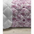 thumbnail image 3 of Purple Down Alternative Comforter, Alluring Flowering Nature Circular Geometric Pattern of Floral Composition, Microfiber Quilt for All Season, 5 Sizes, Violet Beige Black, by Ambesonne, 3 of 3