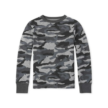 The Children's Place Long Sleeve All Around Camo Print Crew Neck Sweater (Little Boys & Big (Best Place For Sweaters)