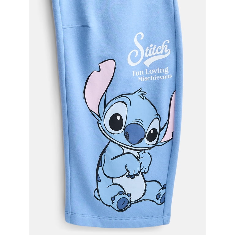 Lilo & Stitch Girls Graphic Barrel Fleece Pants photo 3