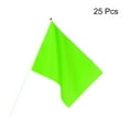 thumbnail image 3 of Green Flag Stick, Hand Held Small Mini DIY Flag 11.8x7.8 Inch Rectangle 25 Pcs, 3 of 5