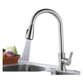 thumbnail image 1 of Kitchen Faucet Pull Out Tap 2 Function Stream Sprayer Single Handle 304 Stainless Steel Kitchen Sink Hot Cold Water Mixer Taps ,Built To Last, 1 of 7