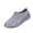 Womens Casual Shoes # Gray, variant on Samdudou Slip On Shoes for Women Closed Toe Lightweight Eva Molded Water Friendly Sneakers Wavy Sole Design Faux Lace Detail Garden Beach Outdoor Casual Footwear