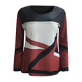 thumbnail image 2 of Blouses for women dressy casual Blended Fabric Soft Clothing XXXXL Red womens blouses, 2 of 4