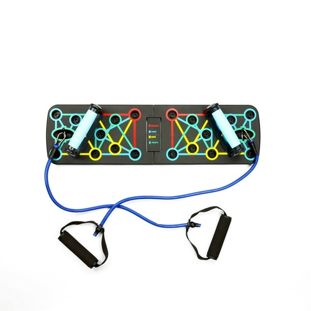 Tabla de ejercicios de flexiones plegable multifuncional, equipo de ejercicios abdominales, equipo deportivo para el hogar para flexiones de brazos