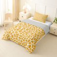 thumbnail image 2 of Castle Fairy Teens Minimalist Giraffe Pattern Twin Comforter Sets 2pcs,Animal Print Bedding Set,Orange White,Grey Reversible,1 Comforter and 1 Pillowcase, 2 of 6