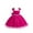 Hot Pink, variant on Odeerbi Kids Girls Lace Embroidered Evening Dress Gowns Flower Girl Dress Summer Bow Slip Princess Birthday Dress Cute Formal Dresses Kids Girls Clothes