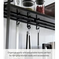 thumbnail image 4 of Yamazaki Home Tower Compact 2-Shelf Kitchen Storage Rack - Easy-to-Clean Steel Design, Versatile Hooks, 4 of 6