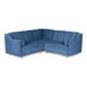 thumbnail image 2 of Sala Esquinera de velvet Azul Makora Modelo Sabbat, 2 of 8