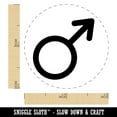 thumbnail image 2 of Mars Man Male Gender Symbol Self-Inking Rubber Stamp Ink Stamper - Fuchsia Ink - Mini 1/2 Inch, 2 of 7