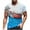 White, variant on WREESH Men's 4Th of July Workout T-Shirt: Star-Spangled Short Sleeve Crewneck Patriotic Fashion Top Blue