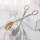 thumbnail image 4 of Scissors Clip Luxury Food Clip With Flower Carving Bread(golden)(1pcs), 4 of 5