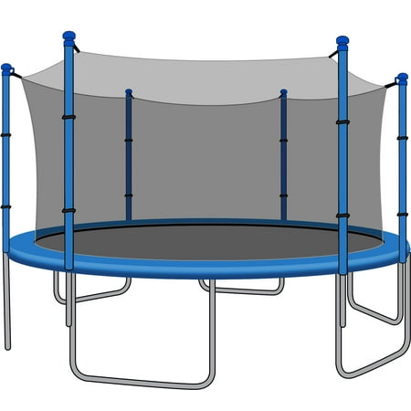 SkyBound 12-Foot Trampoline Net - Fits 6 Straight Poles or 3 Arches