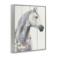 thumbnail image 3 of Stupell Industries Spirit Stallion Horse With Flower Wreath Framed Wall Art by James Wiens, 3 of 9