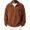 Ginger, variant on GrmtClth Mens Sweatshirt Long Sleeve Quarter Zip Corduroy Pullover Stand Collar Casual Workout Golf Tops Ginger M