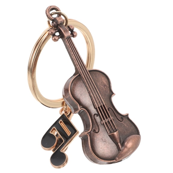 OFFIGAM Vintage Violin Keychain with Musical Note Charm, Ideal Music and Stylish Accessory